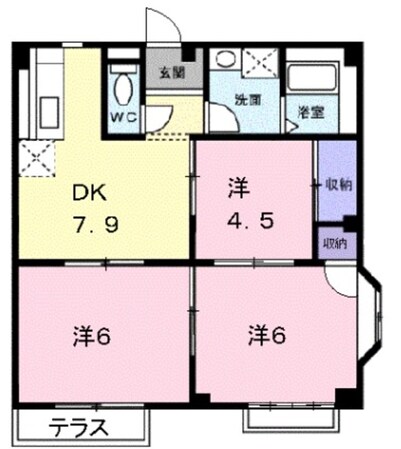 エルディム武田の物件間取画像